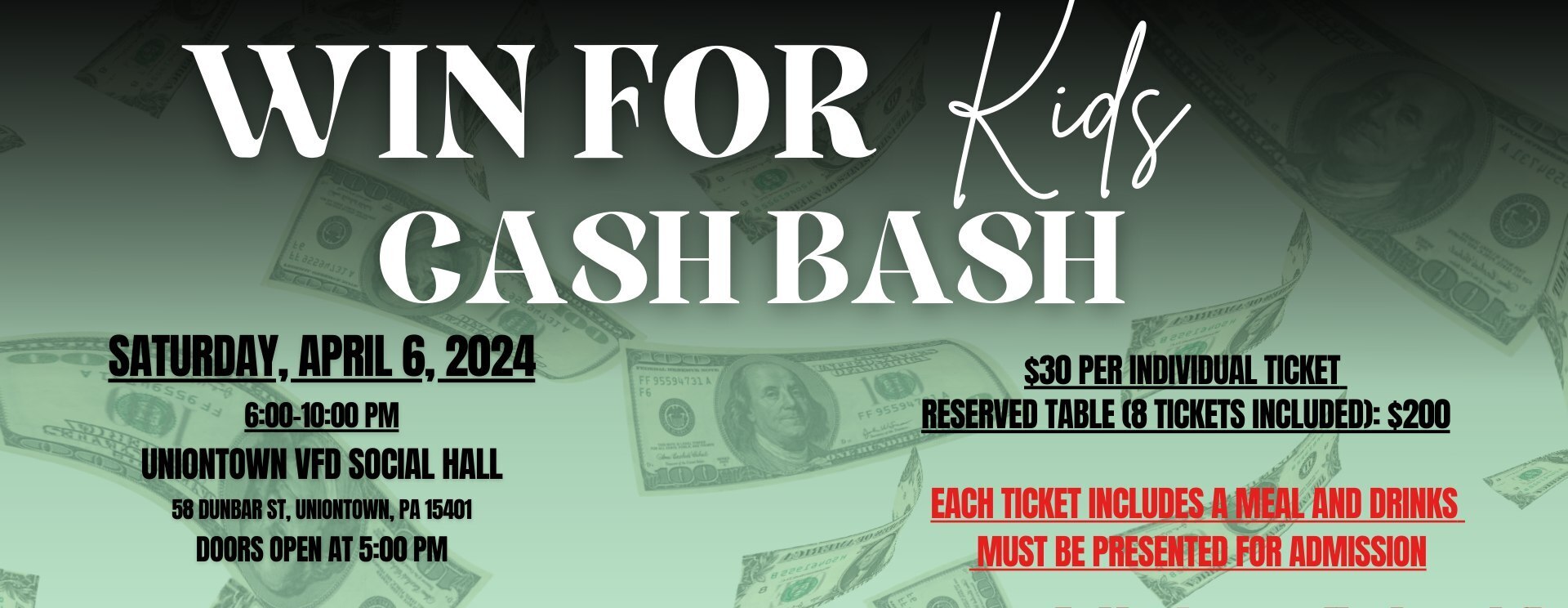Win for Kids Cash Bash